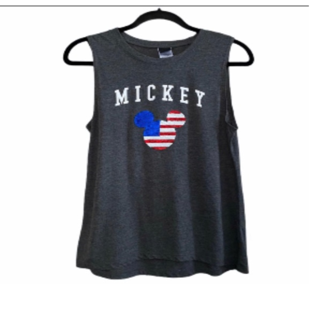 Mickey Mouse Patriotic Sequin Tank